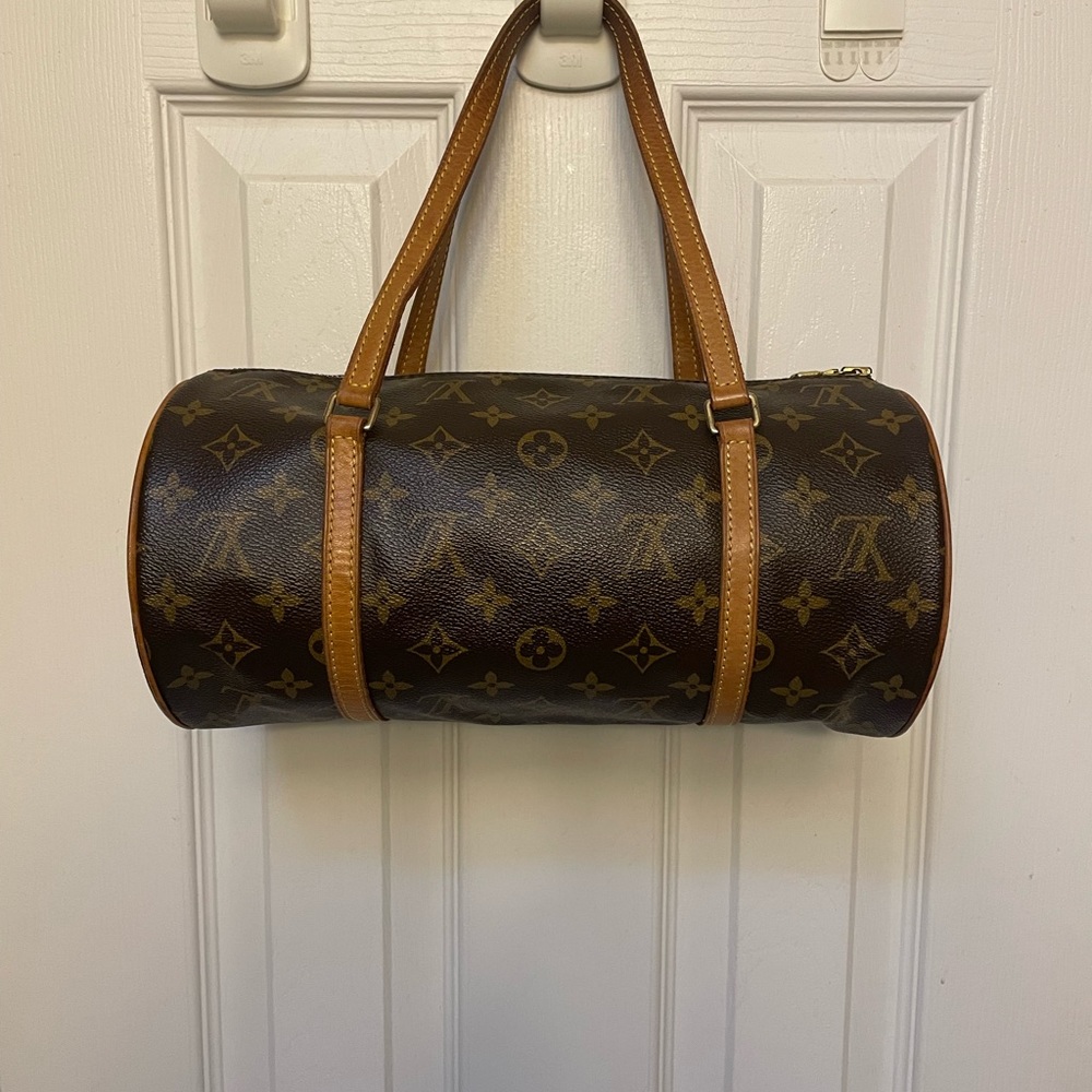 Louis Vuitton Vintage Monogram Canvas Papillon 30 Satchel